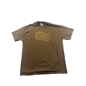 Vintage 311 Band Boombox Shirt Three Eleven 90's Y2K Music Concert Brown Mens XL